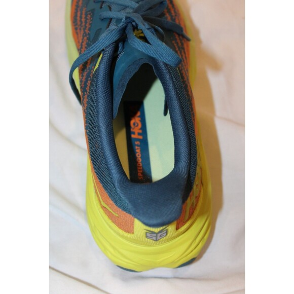 NEW Hoka One Men\'s Speedgoat 5 RUNNING SNEAKERS BLUE CORAL